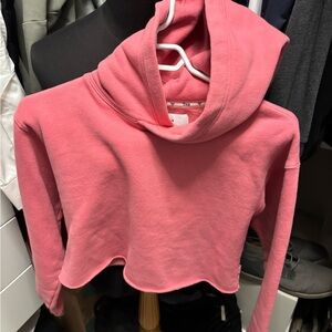 TNA Pink Cropped Hoodie